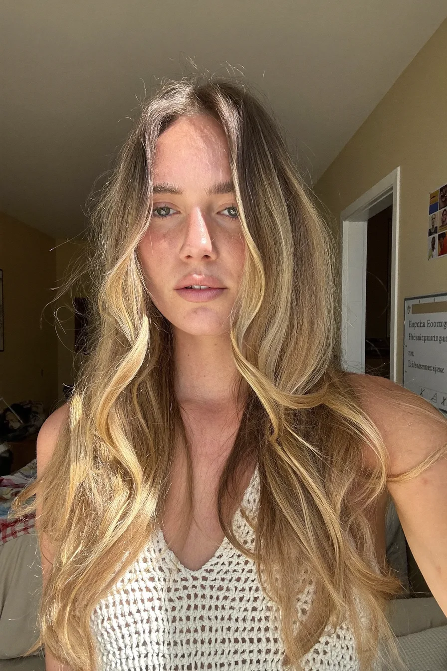 Sun-Kissed Balayage Blonde Long Layered Waves for Effortless Glam