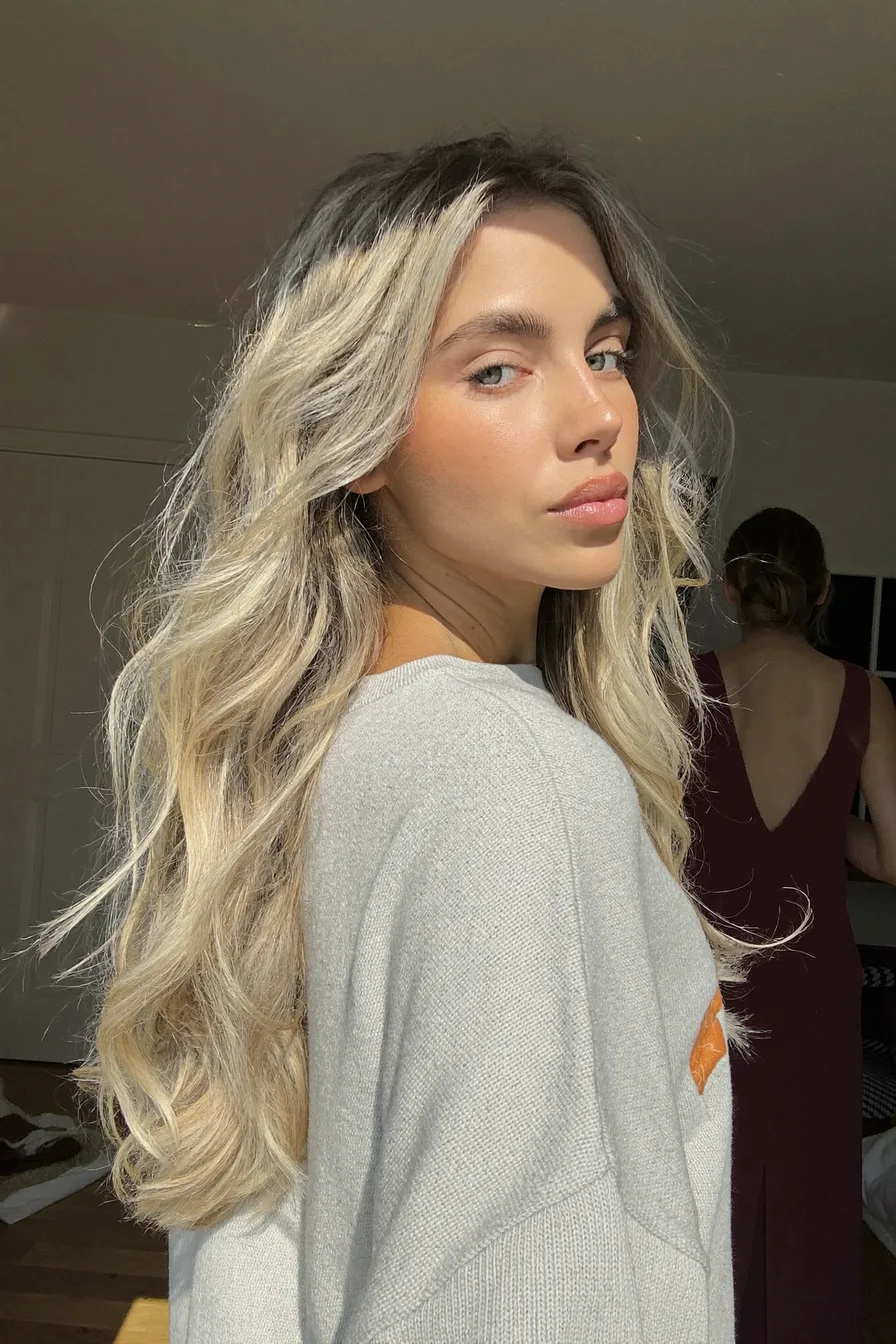 Sun-Kissed Balayage Blonde Long Layered Hair for Effortless Volume
