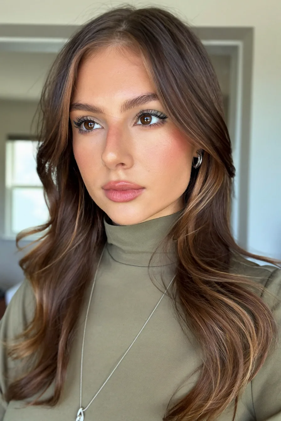 Subtle Long Layered Cut with Soft Face-Framing Layers for Dimension