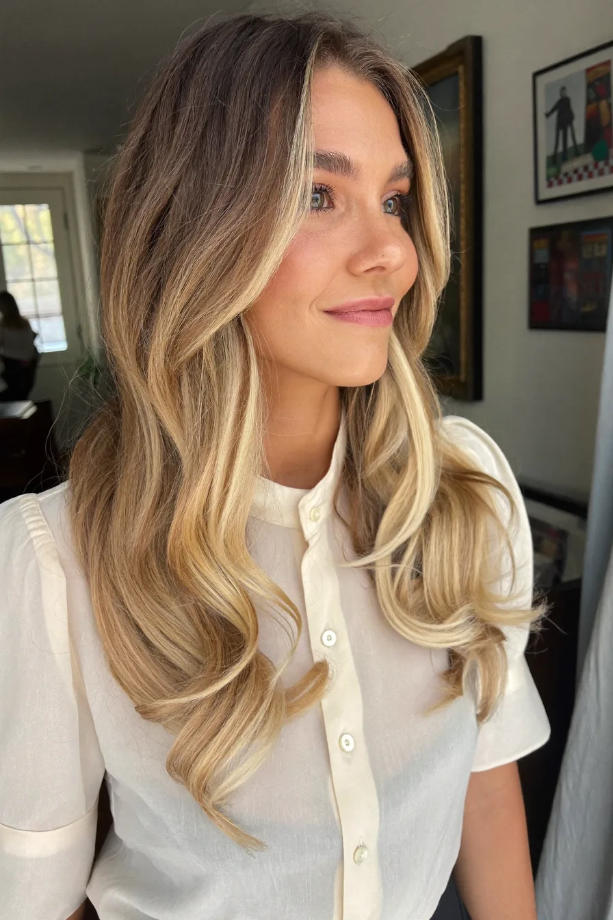 Soft Face-Framing Layers for Mid-Back Length Layered Hair