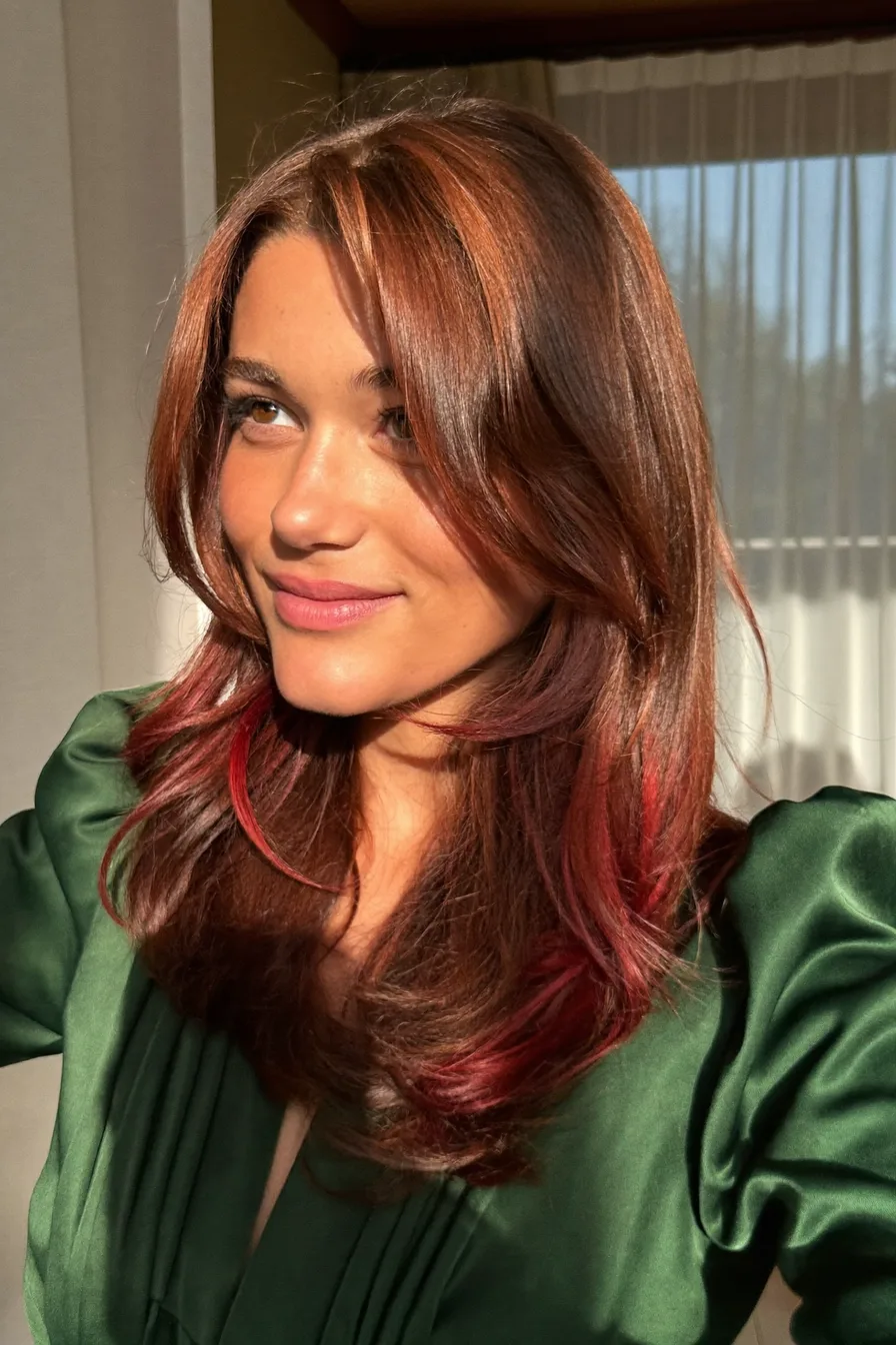 Coolest Shoulder-Length Chestnut Brown Haircut — Style 26
