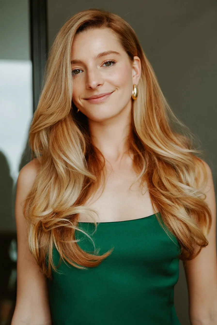 Soft Layered Honey Blonde Shoulder-Length Cut for Effortless Volume